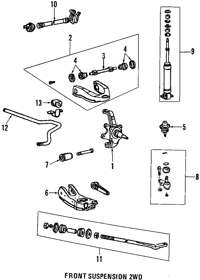 Сайлентблок рычага 4863528010 TOYOTA