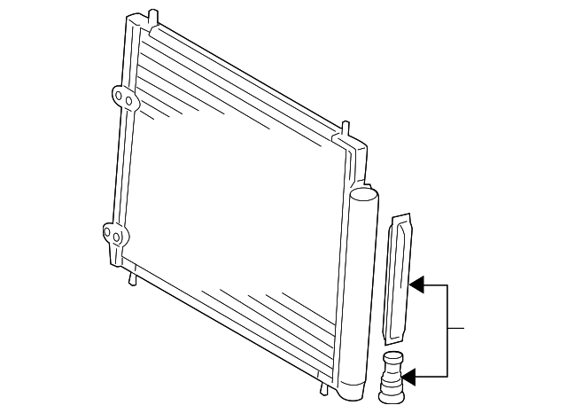 Радиатор кондиционера si xb 2008-2009 tyc 8845012280 TOYOTA