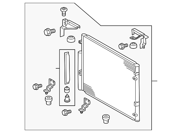 Конденсатор, система кондиціонування повітря 8846060400 TOYOTA