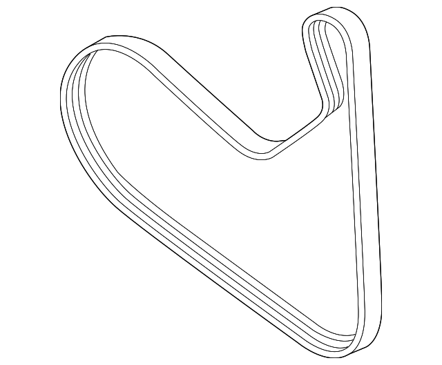 Ribbed v-belt 90118WA391 TOYOTA