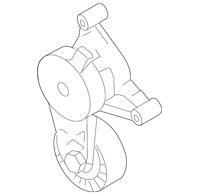 Натягувач ременя генератора vw t5-t6 2.0d 12-19 amarok 13- polo 1.5d 1.6d... 038903315AP VAG
