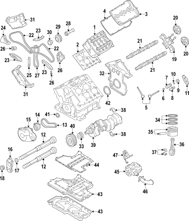 Штовхач клапана 057109521 VAG