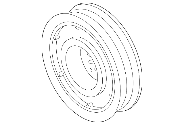 Шків, колінчатий вал 059105251AJ VAG