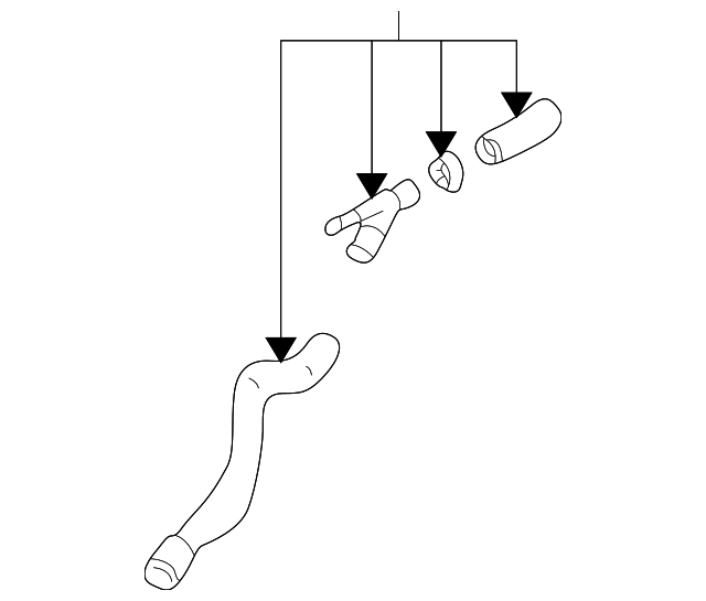 Шланг системи обігріву 1J0122157EM VAG