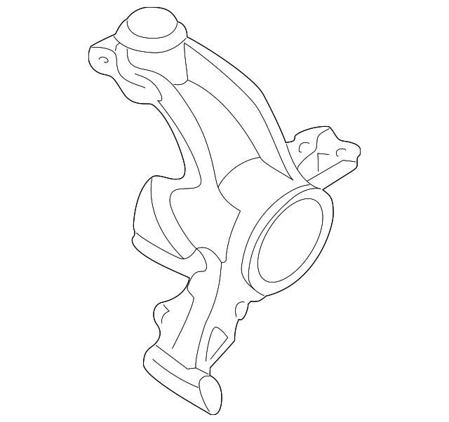 Шийка осі, підвіска коліс 1J0407255AH VAG