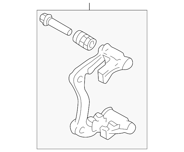 Кронштейн, гальмівний супорт 1J0615426A VAG