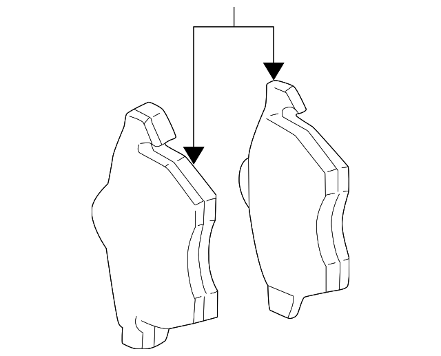 Bremsbelag 1J0698151K VAG