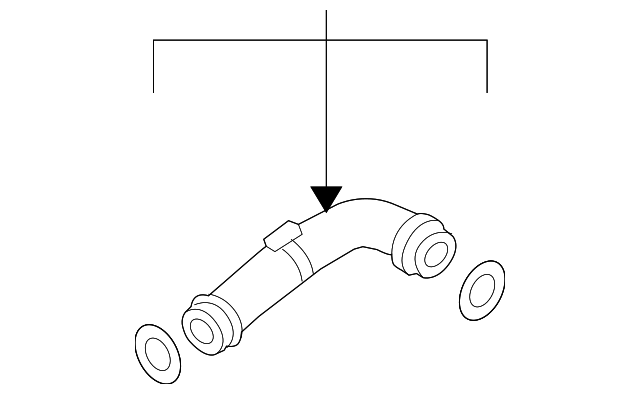 Шланг подачі наддувального повітря 1K0145838S VAG