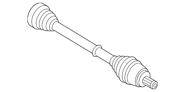 Приводний вал 1K0501204FX VAG