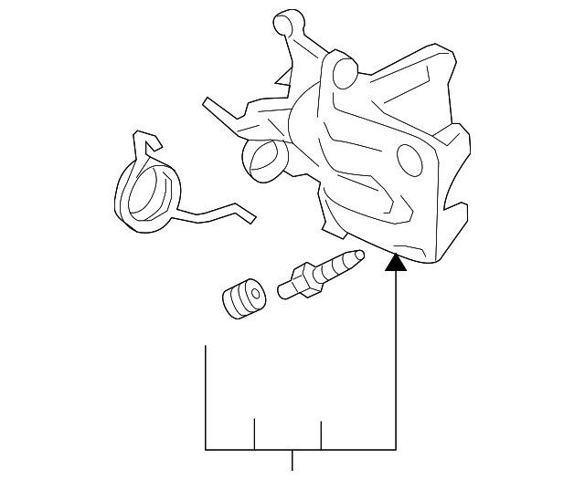 Гальмівний супорт 1K0615424M VAG