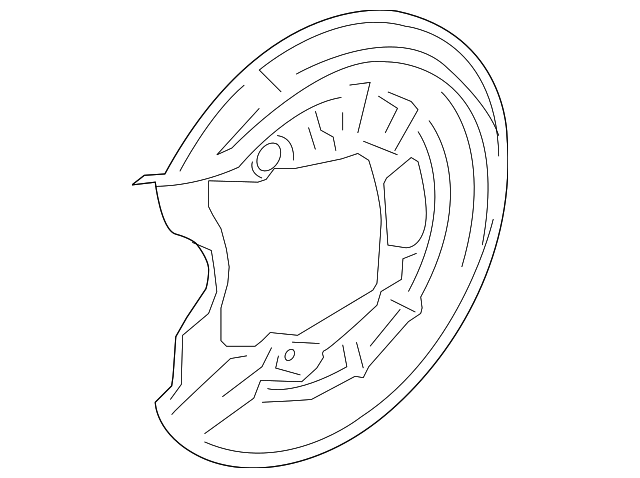 Відбивач, гальмівний диск 1K0615612AB VAG