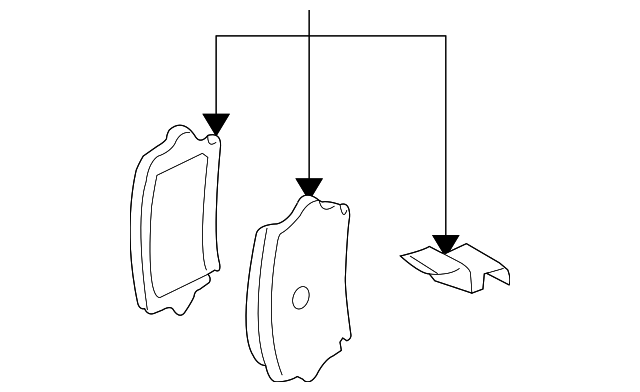 Комплект гальмівних накладок, дискове гальмо 1K0698451F VAG