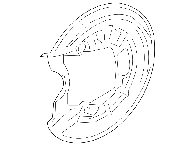 Відбивач, гальмівний диск 1Q0615611F VAG