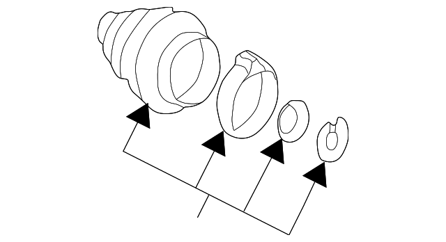 Комплект пилозахисний, приводний вал 3B0598203 VAG