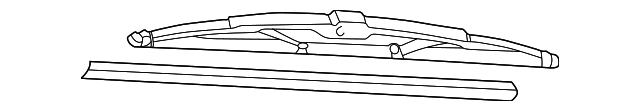 Щітка склоочисника заднього 3B9955427 VAG