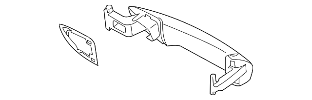 Зовнішня ручка дверей 3C0837205GRU VAG