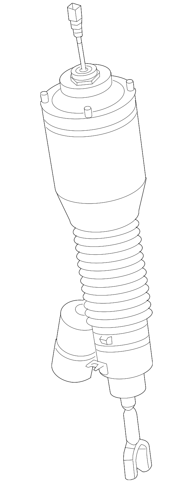 Пневматична амортизаційна стійка 3D0616039Q VAG