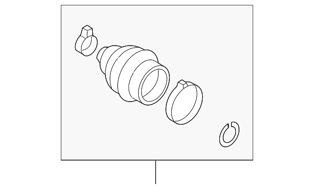 Комплект пилозахисний, приводний вал 4E0498203 VAG