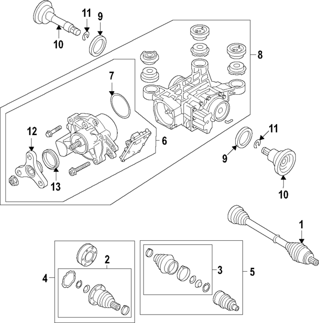 Шарнір рівних кутових швидкостей 5Q0598099 VAG