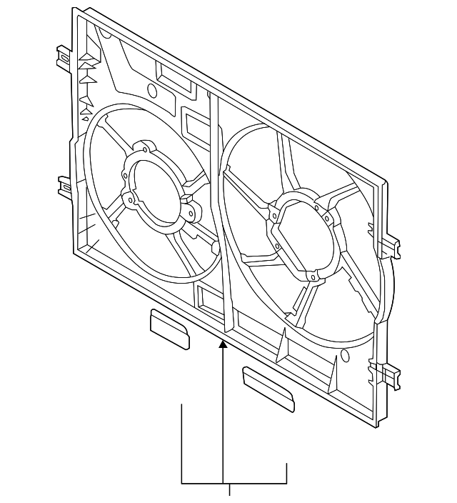 Дифузор вентилятора 5WA121205B VAG