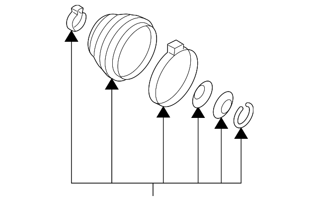 Комплект пилозахисний, приводний вал 7L0498203 VAG
