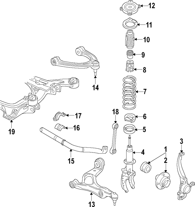 Амортизатор 7P6413031AH VAG