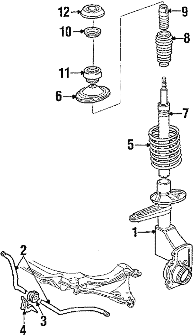 Буфер, підвіска 893412131 VAG
