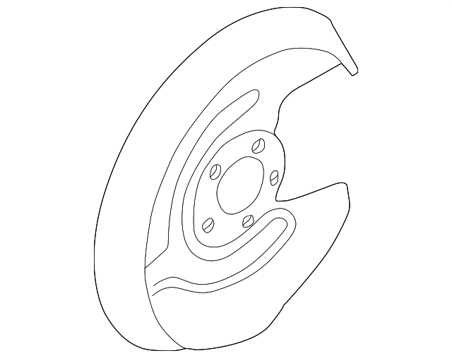 Відбивач, гальмівний диск 8E0615611C VAG