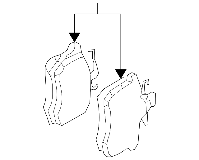 Комплект гальмівних накладок, дискове гальмо 8E0698451L VAG