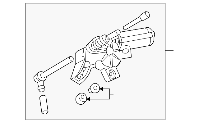 Моторчик склоочисника audi a4/a6/vw passat 00-11 задній 8L0955711B VAG