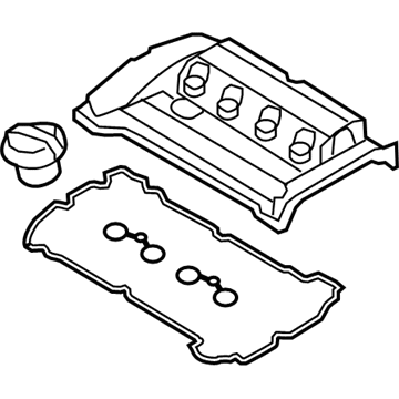Кришка головки блока циліндрів n14 11127646555 BMW