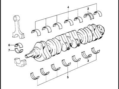 Підшипник колінчатого вала 11211722434 BMW