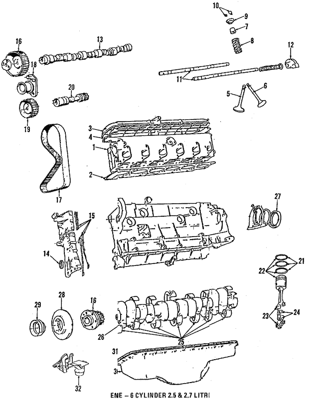 Комплект поршневих кілець 11251713192 BMW