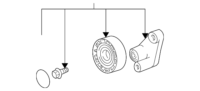 Натяжний ролик, поліклиновий ремінь 11287515867 BMW