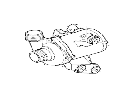 Насос охолоджувальної рідини, охолодження двигуна 11517586929 BMW