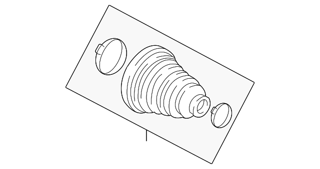 Комплект пилозахисний, приводний вал 31607565315 BMW