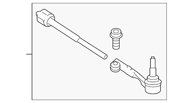 Тяга кермова+ наконечник l f15 32106858735 BMW