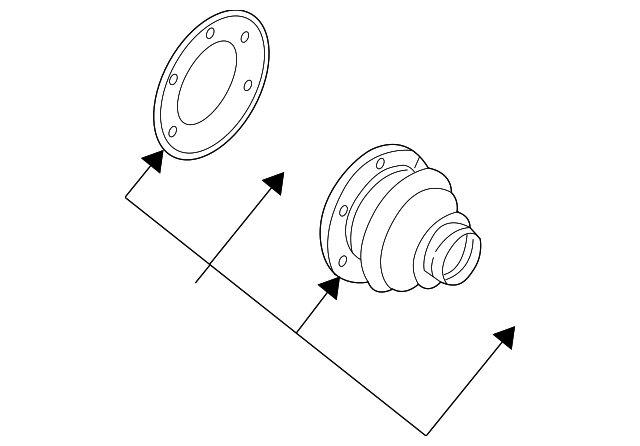 Комплект пилозахисний, приводний вал 33211229221 BMW