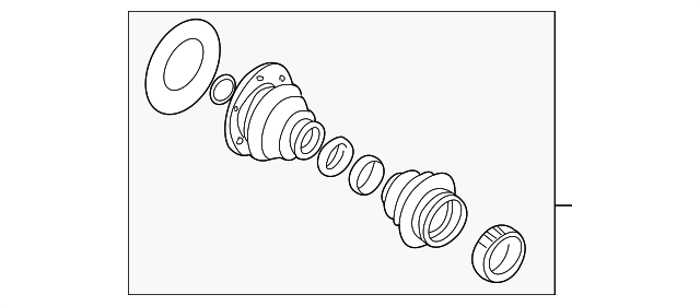 Комплект пилозахисний, приводний вал 33211229435 BMW