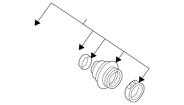 Комплект гофрованих кожухів, механізм рульового... 33217529919 BMW