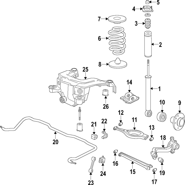 Амортизатор 33522227488 BMW