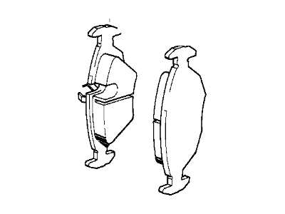 Комплект гальмівних накладок, дискове гальмо 34111159279 BMW