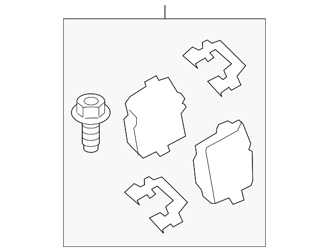 Комплект гальмівних накладок, дискове гальмо 34208093728 BMW