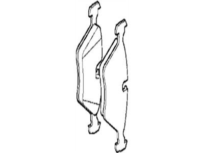 Комплект гальмівних накладок, дискове гальмо 34211158221 BMW