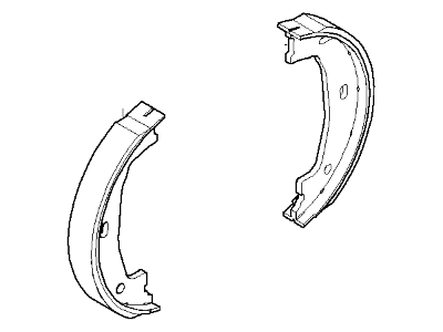Комплект гальмівних колодок, стоянкове гальмо 34416761293 BMW
