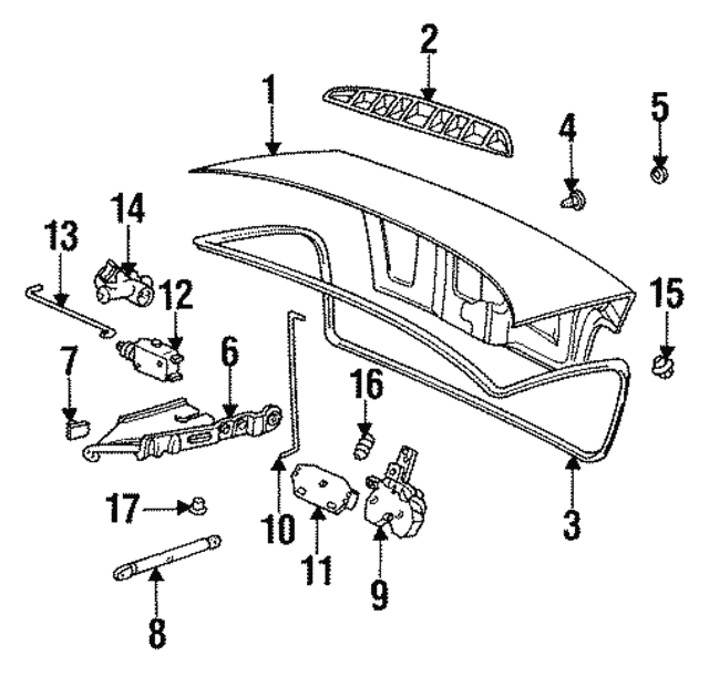 Газова пружина, багажник/кузов 51241960862 BMW