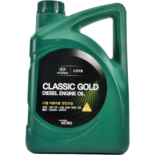 Олива двс 10w-30 4 л classic gold diesel нп/с cf-4 05200-00410 mobis 0520000410 HY KI