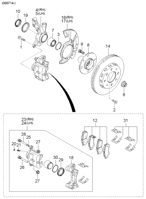 Гальмівний диск 0K2N133251 HY KI