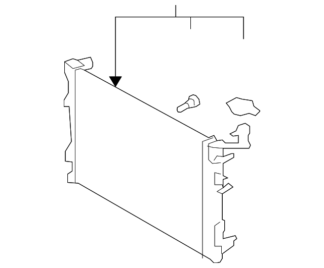 Радіатор, система охолодження двигуна 253102H050 HY KI
