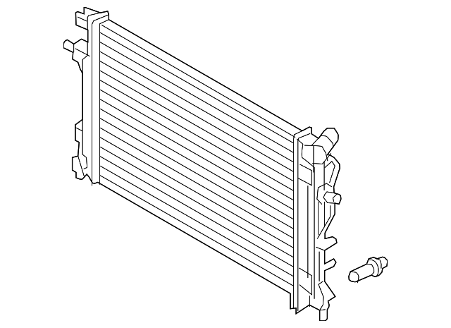 Радіатор, система охолодження двигуна 25310F2000 HY KI